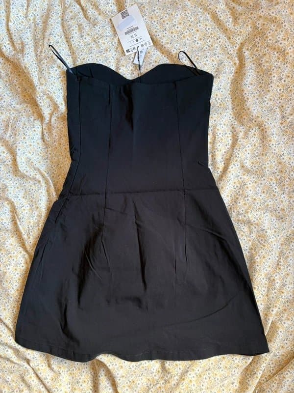 Bershka Black mini party dress