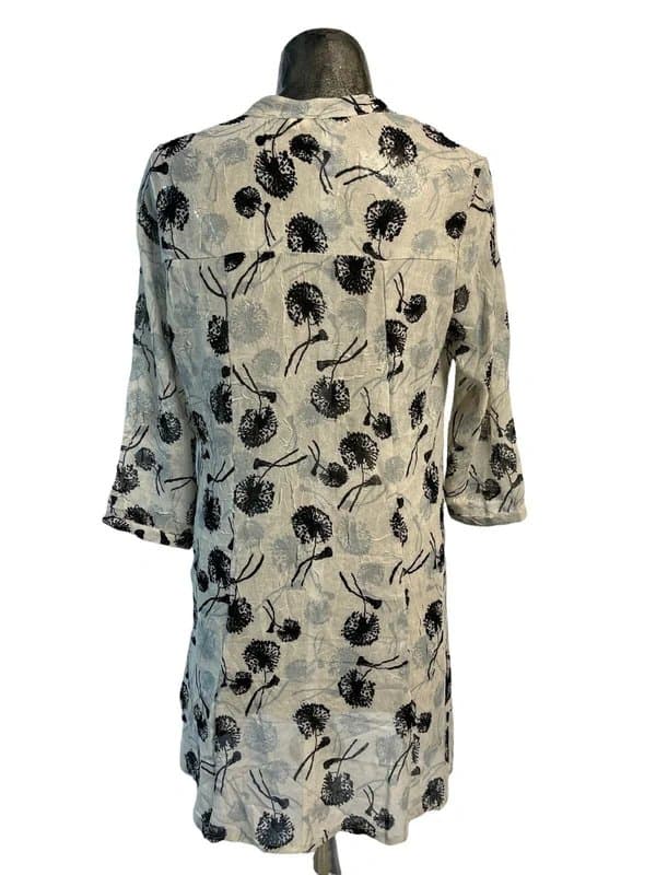 Adini ADINI Dress Size Small 8-10  Ivory White Womens Chiffon Skater NEW EU38 RRP £59