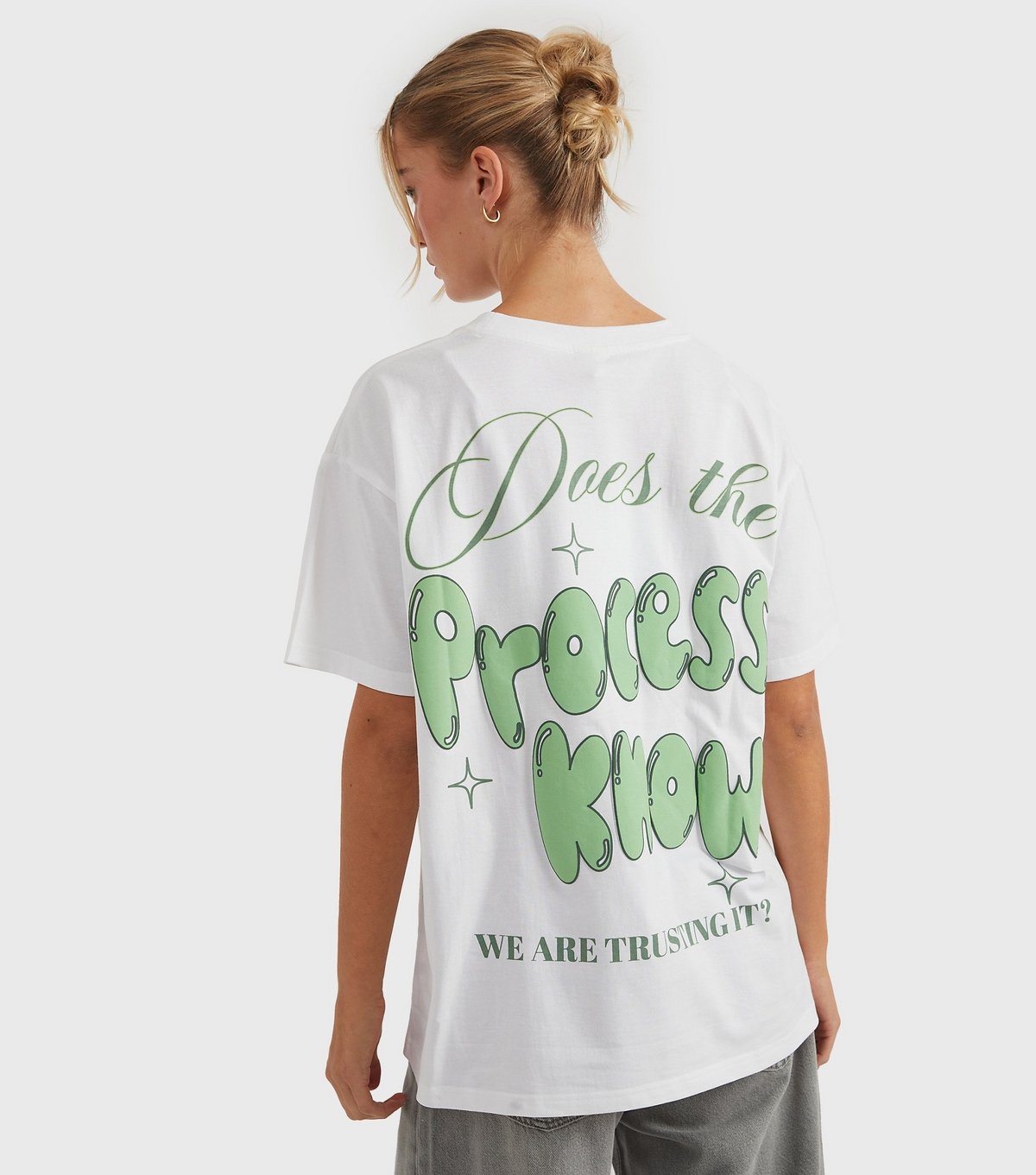 Skinnydip Women's White Does the Process Know T-Shirt Skinnydip New Look - 2