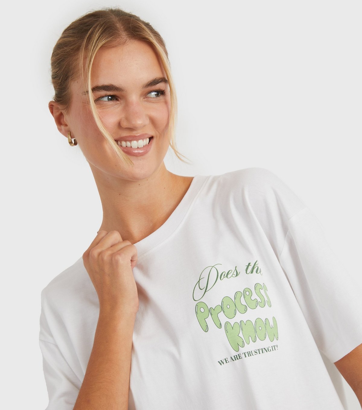 Skinnydip Women's White Does the Process Know T-Shirt Skinnydip New Look - 4