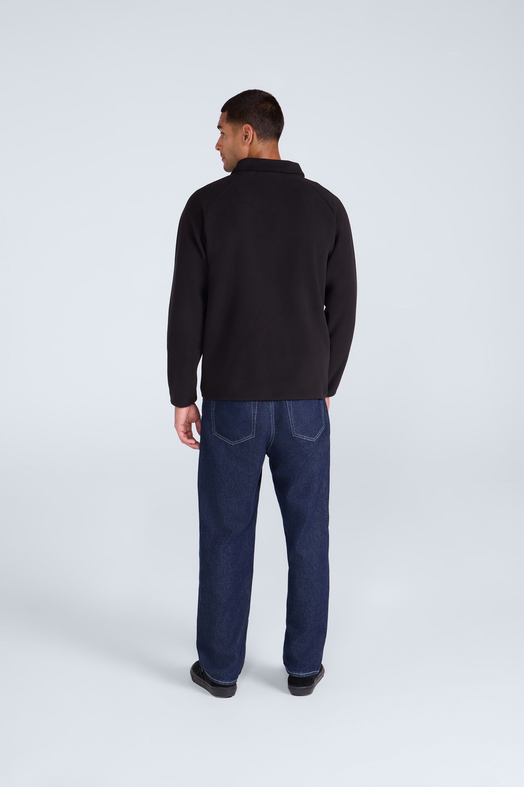 Animal Animal Men's 'Stockholm' Half Zip Breathable Soft Warm & Cosy Snug Fit Fleece in Jet Black - 4