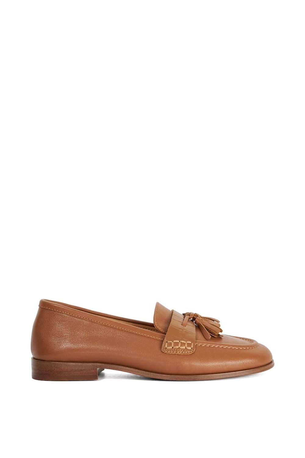 Dune London Dune London Women's 'Giavonni' Leather Loafers in Brown - 4