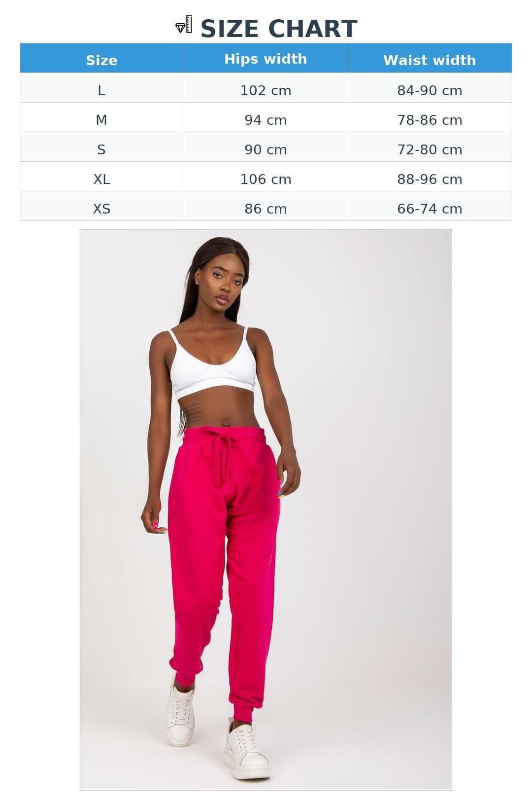 Love Lace Love Lace Women's High Waist Tie Sweatpants Elastic Waist Pockets in Fuchsia - 4