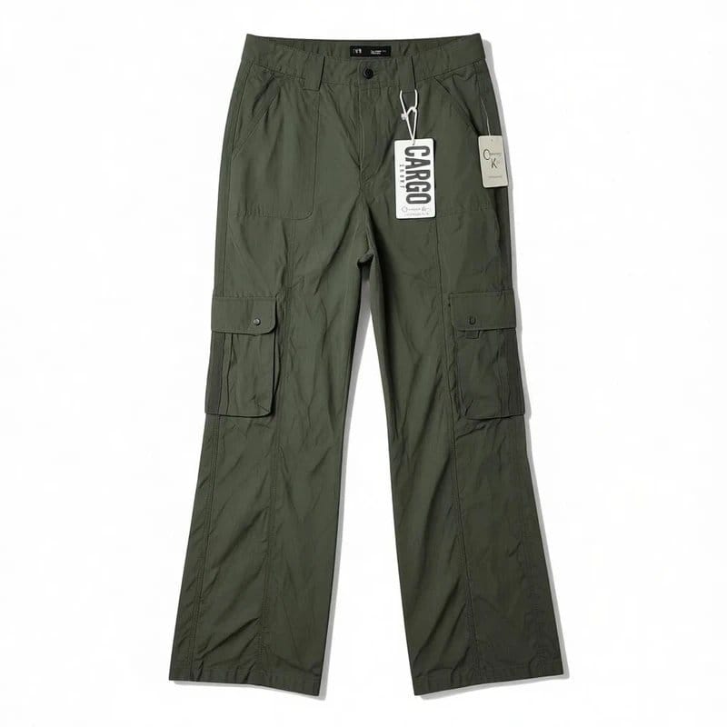 Orange kiss Orange Kiss NWT Cargo Pants Womens Medium M Casual Utility Trousers Olive - 1