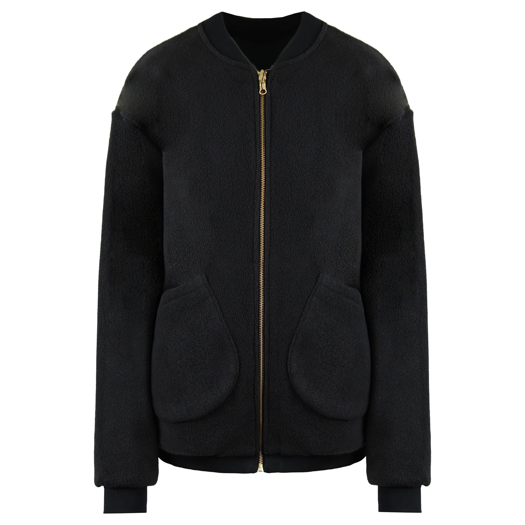 Gymshark Gymshark Women's Whitney Simmons Zip Up Black Reversible Oversized Jacket - 2