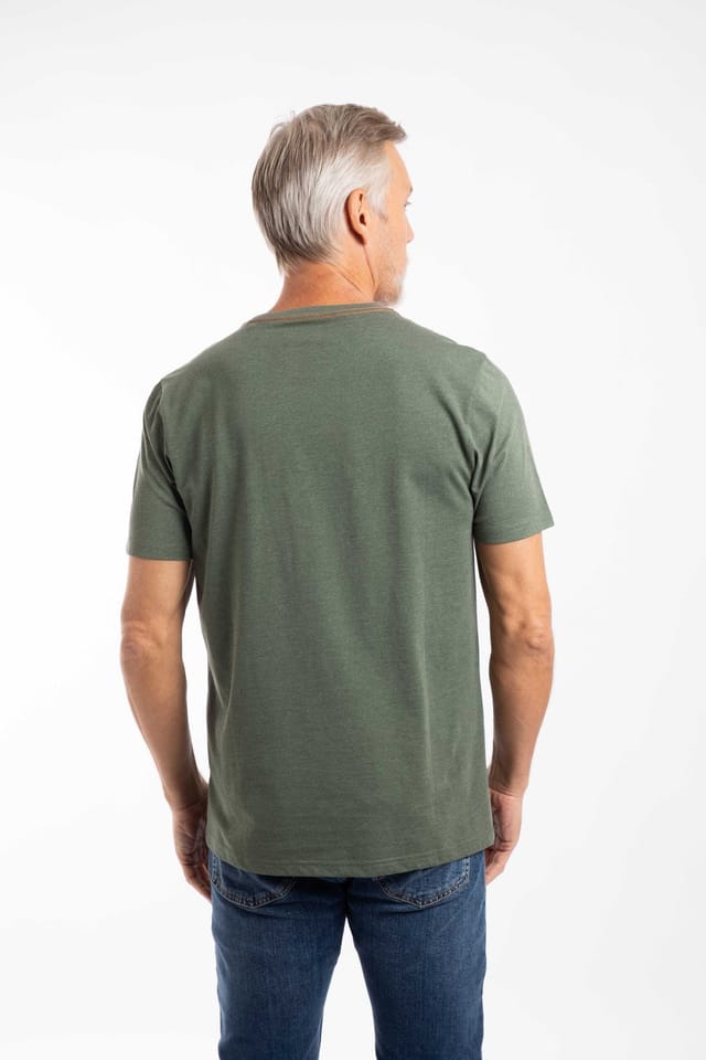 Weird Fish Weird Fish Men's Fish Stamp Front Print Graphic T-Shirt in Pale Green - 3
