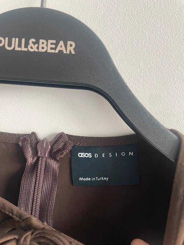 ASOS Design ASOS design keyhole satin drop waist mini dress