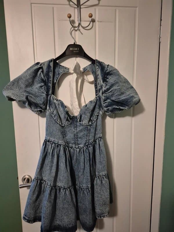 ASOS Design Asos Luxe beautiful denim  dress size 8