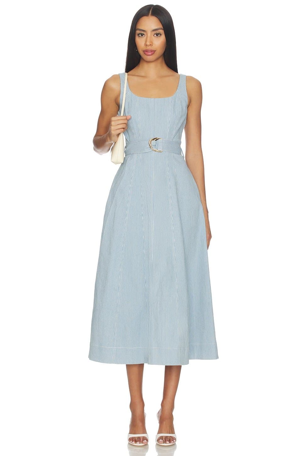 revolve Lilliana Denim Maxi Dress
