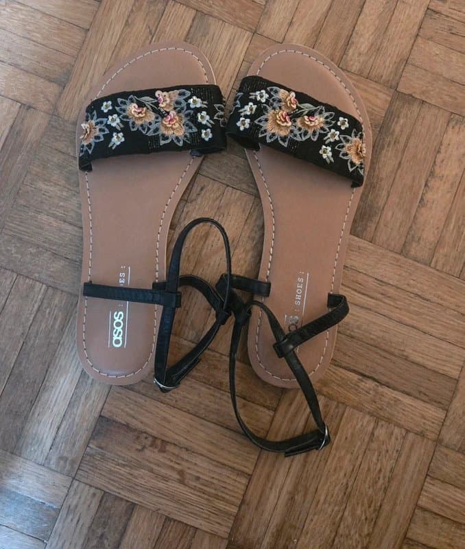 ASOS ASOS Sequin embellished sandals UK 5