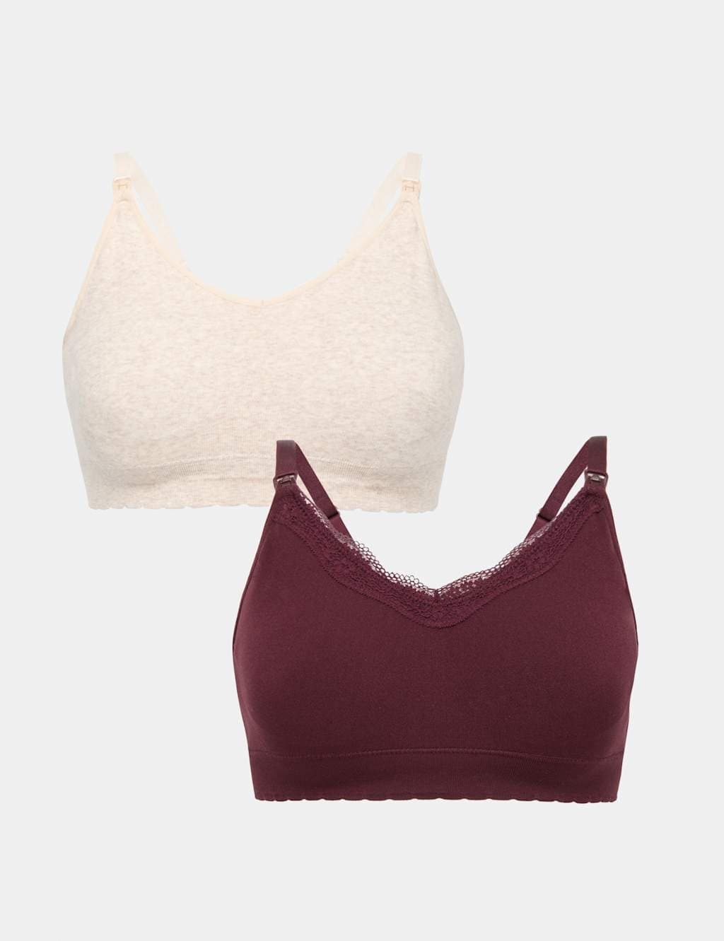 Marks & Spencer M&S Maternity Nursing Bras 2 Pack Wine Mix