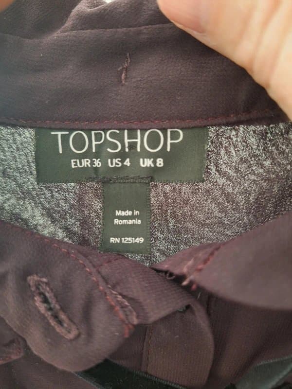 Topshop 🍁Mulberry Ladies Shirt 🍂