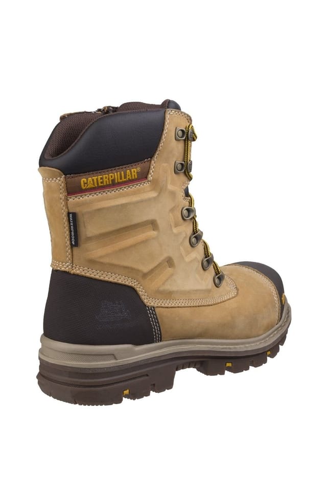 Caterpillar Caterpillar Men's 'Premier' Leather Safety Boots in Camel - 2