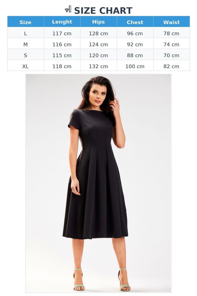 Love Lace Love Lace Women's Awama Midi Dress Boat Neck Short Sleeve in Black - 3
