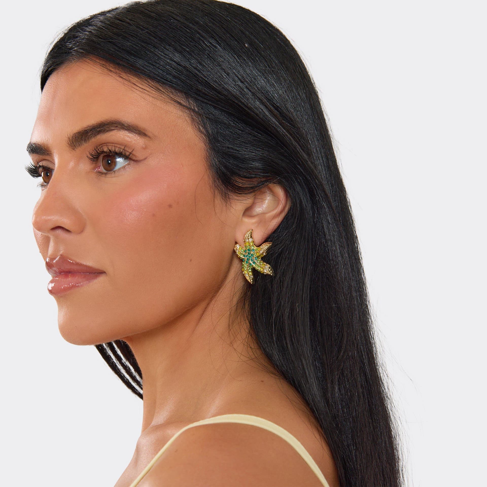 EGO EGO Gold Diamante Starfish Stud Earring