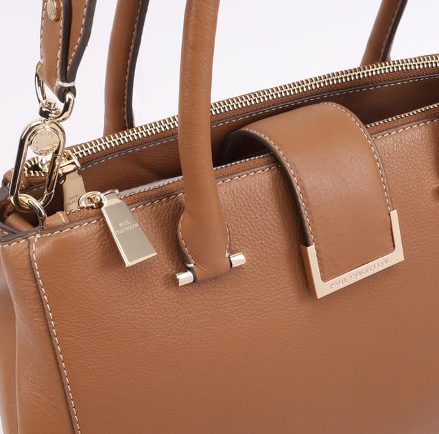 Paul Costelloe Paul Costelloe Women's Miami Leather Shoulder Bag in Brown - 3