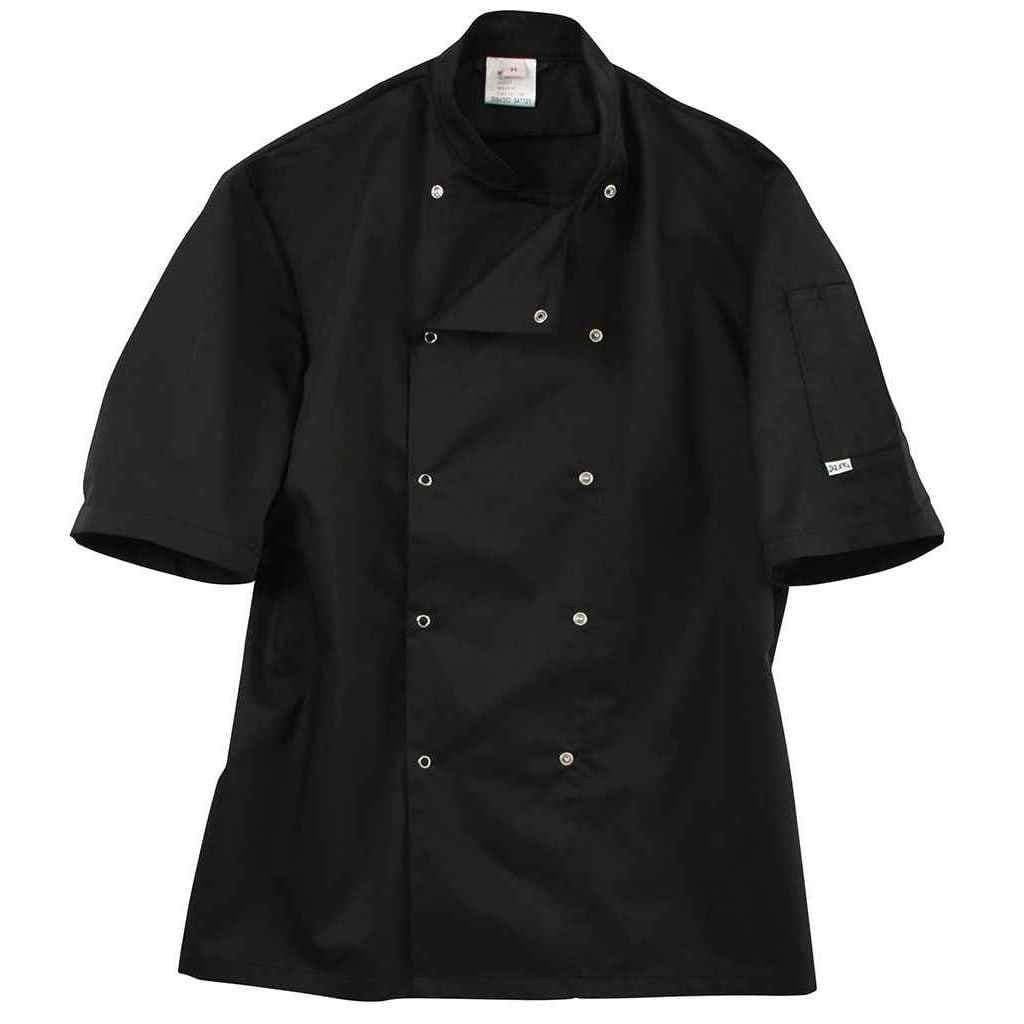Afd AFD Men's Coolmax Short-Sleeved Chef Jacket in Black