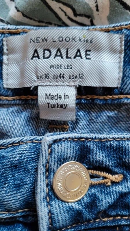 New Look New Look Adalae Wide Leg Jeans, Size 16