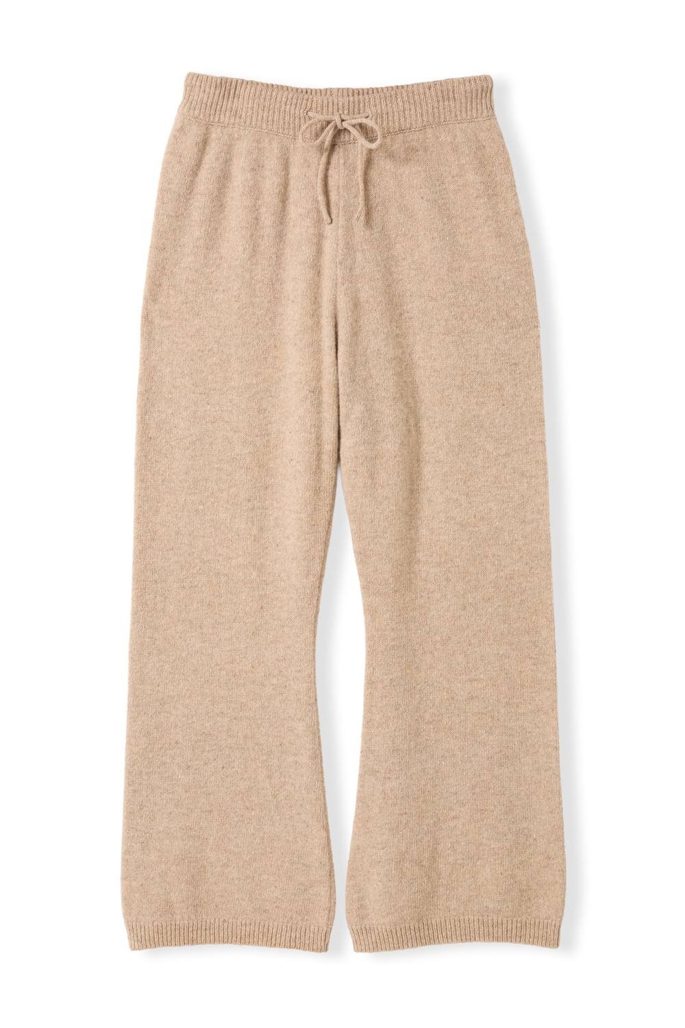 Celtic & Co Celtic & Co Women's Flecked Wide Leg Jogger in Light Beige - 2