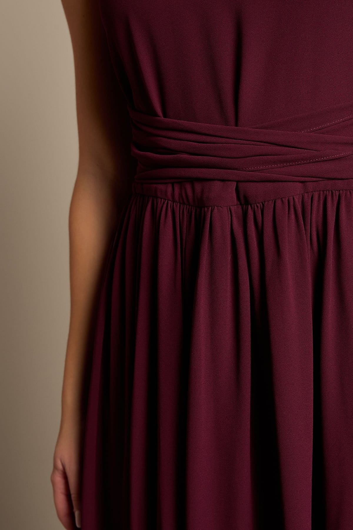 Coast Coast Women's Teen Cross Front Detail Cami Bridesmaid Dress in Fig - 4