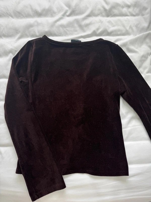 ASOS ASOS Design - Burgundy Velvet Top - 1