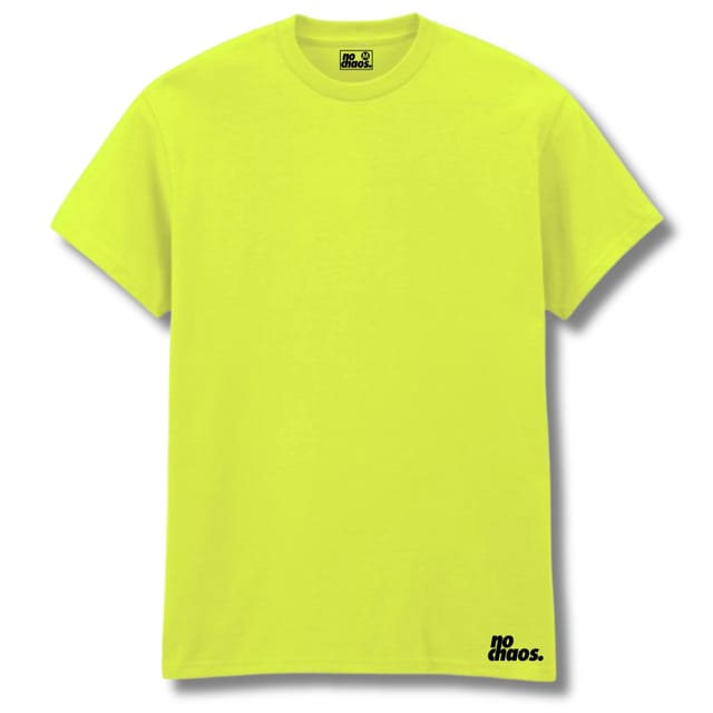 No Chaos No Chaos Men's Logo 3 Pack T-Shirts - Light Pink/Safety Green/Purple - 3