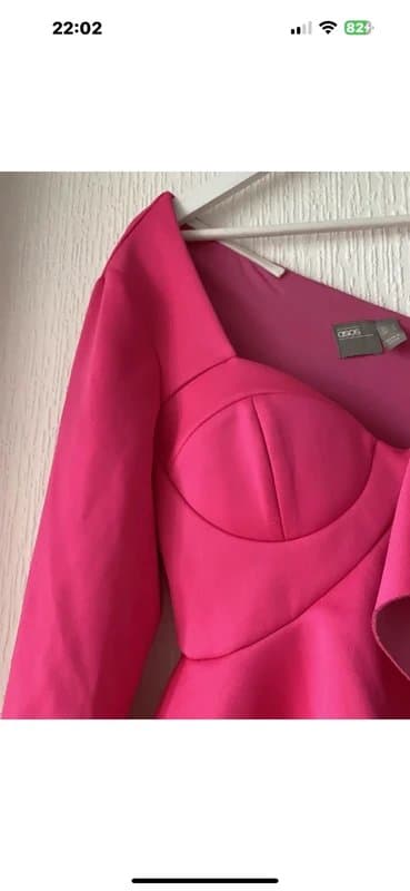 ASOS Hot Pink Frilly Playsuit/Jumpsuit 8 ASOS
