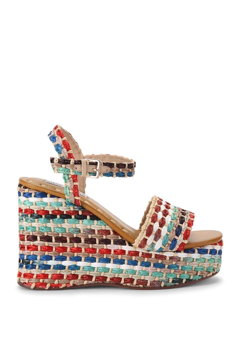 Steve Madden STEVE MADDEN Women's 'Saucie Multi Raffia' Heels