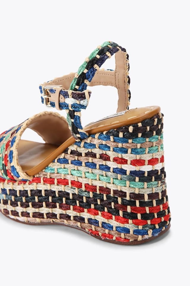 Steve Madden STEVE MADDEN Women's 'Saucie Multi Raffia' Heels - 3