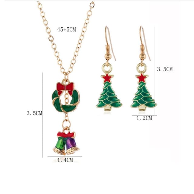 Lovii Lovii Women's Festive Christmas Necklace & Earrings Set - 2