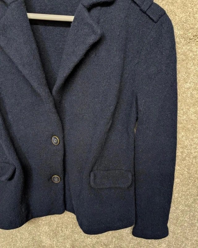 Laura Ashley Navy Wool Blazer for Men UK Size 8