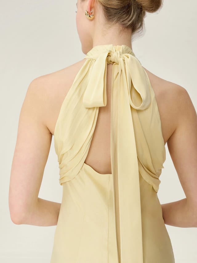 OMNES Milos Dress in Double Cream - 2