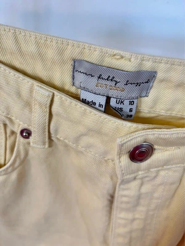 Never Fully Dressed Never Fully Dressed yellow jean