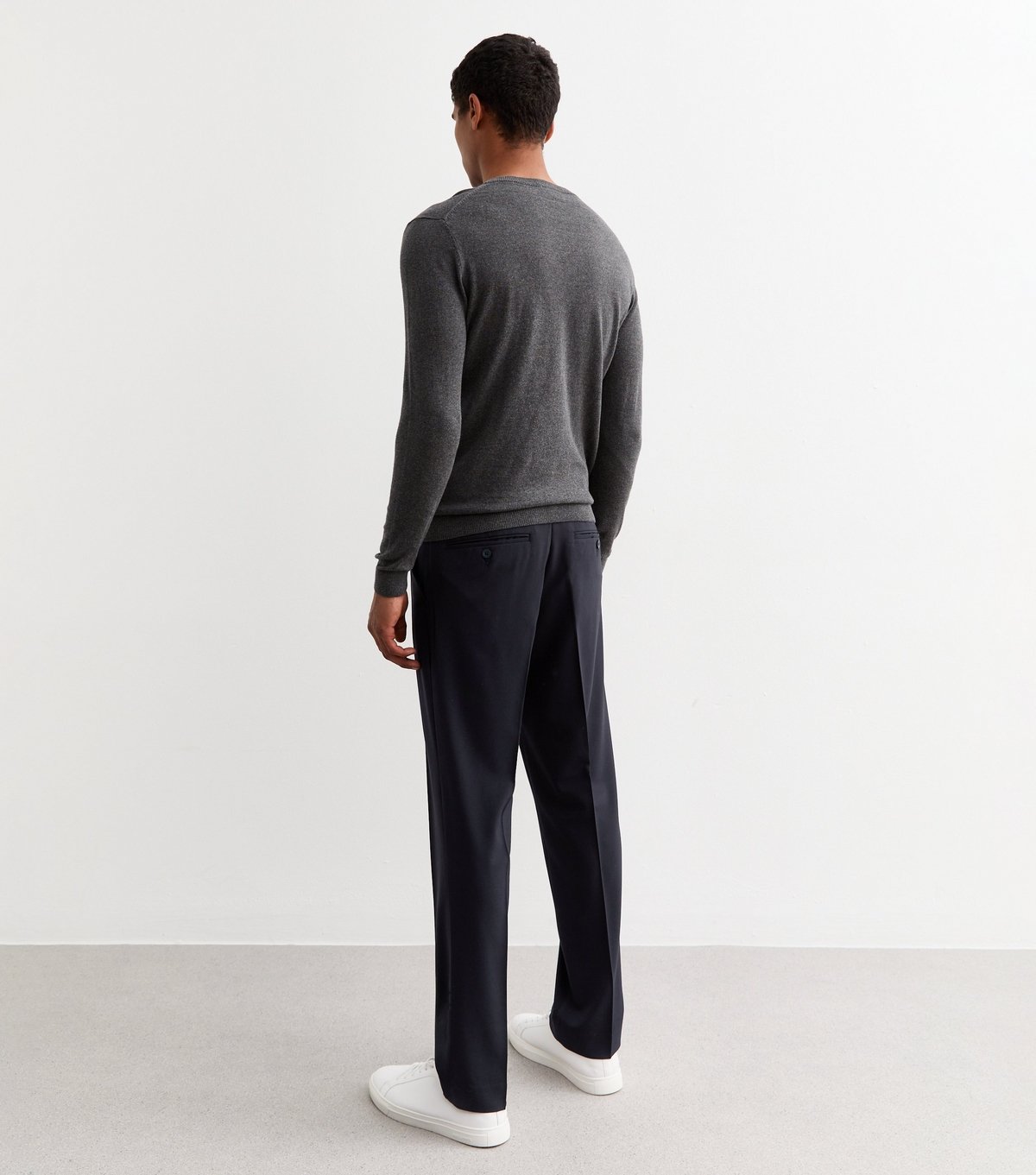 Farah Men's Navy Straight Trousers Farah New Look - 4