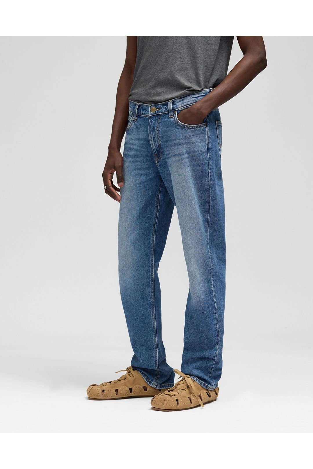 Lee Lee Men's West Relaxed Fit Jeans Riverway in Blue - 3