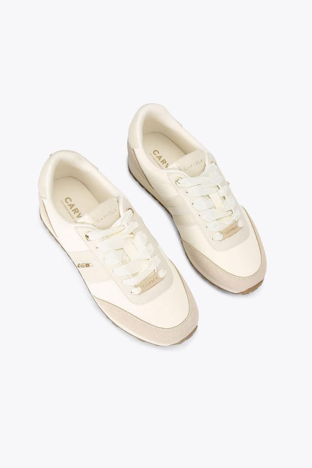 Carvela Carvela Women's 'Mio' Trainers in Cream - 2