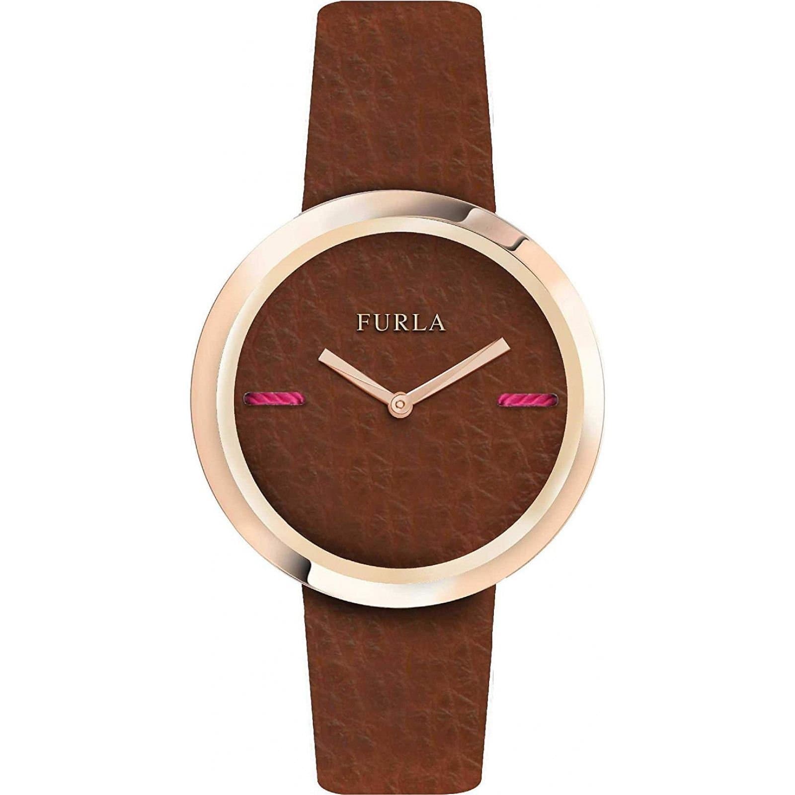 Furla Furla Women's My Piper Brown Dial Calfskin Leather Watch