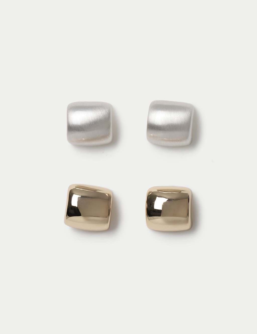Marks & Spencer M&S 2 Pack Square Stud Earrings Multi