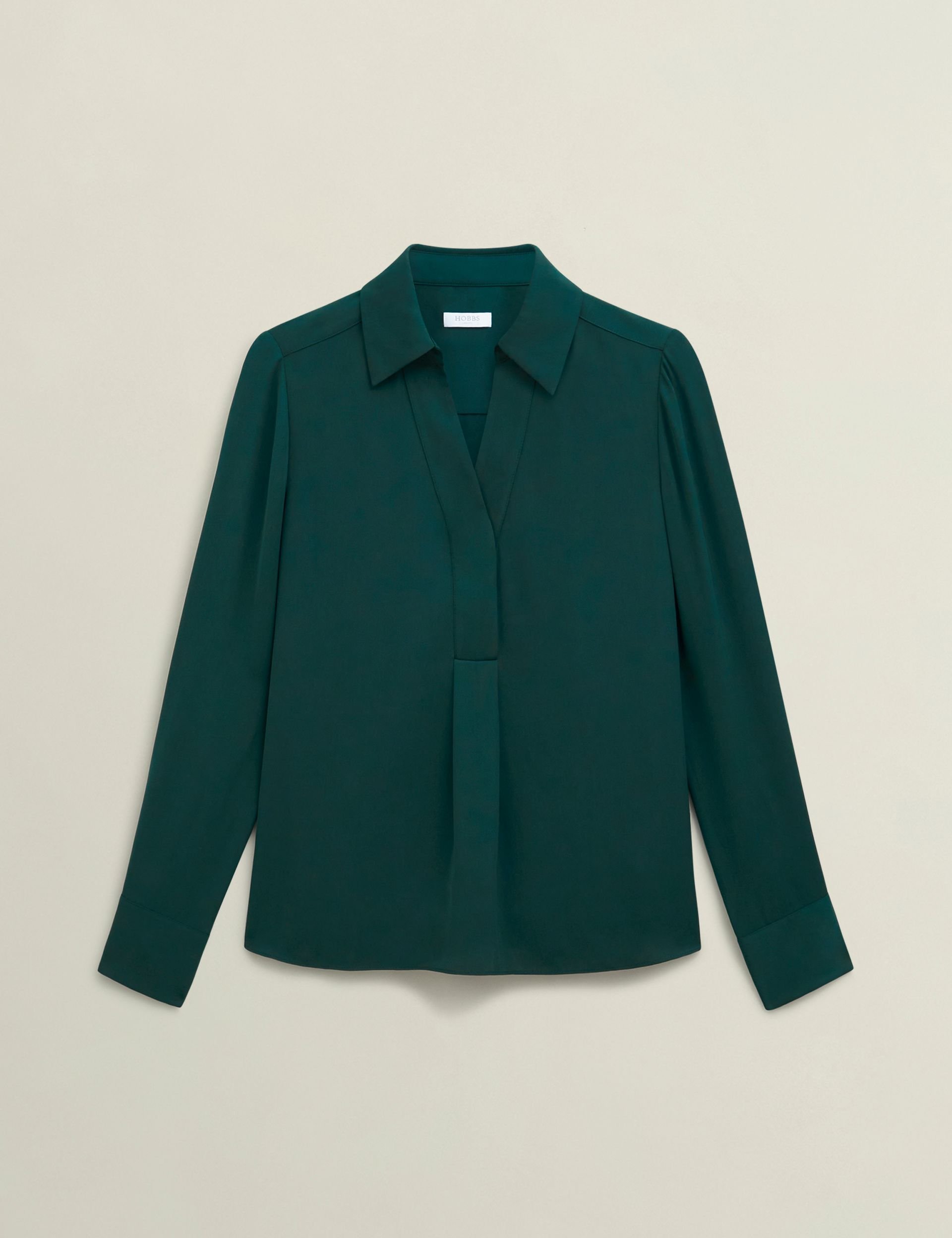 Hobbs London Hobbs London Women's Marie Blouse in Bottle Green - 2
