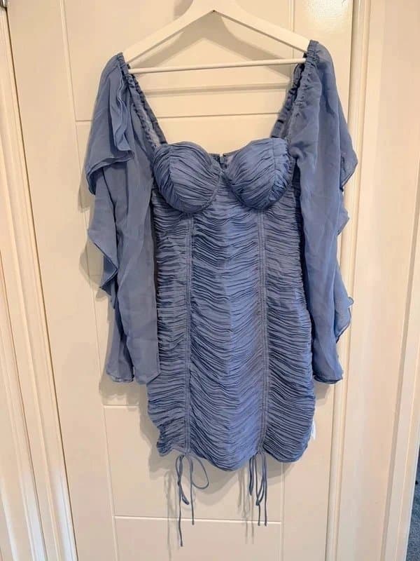 ASOS ASOS ruched corseted mini dress size 12