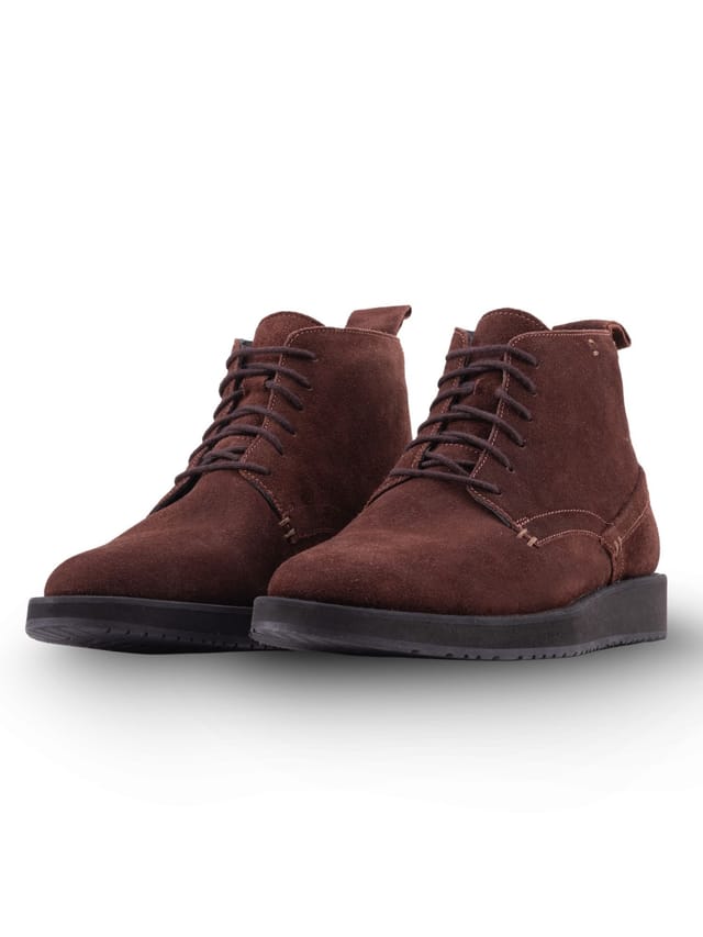 QUIVE London QUIVE London Men's Chukka Handmade Premium Suede Leather Boots in Brown - 2