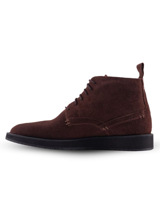 QUIVE London QUIVE London Men's Chukka Handmade Premium Suede Leather Boots in Brown - 3