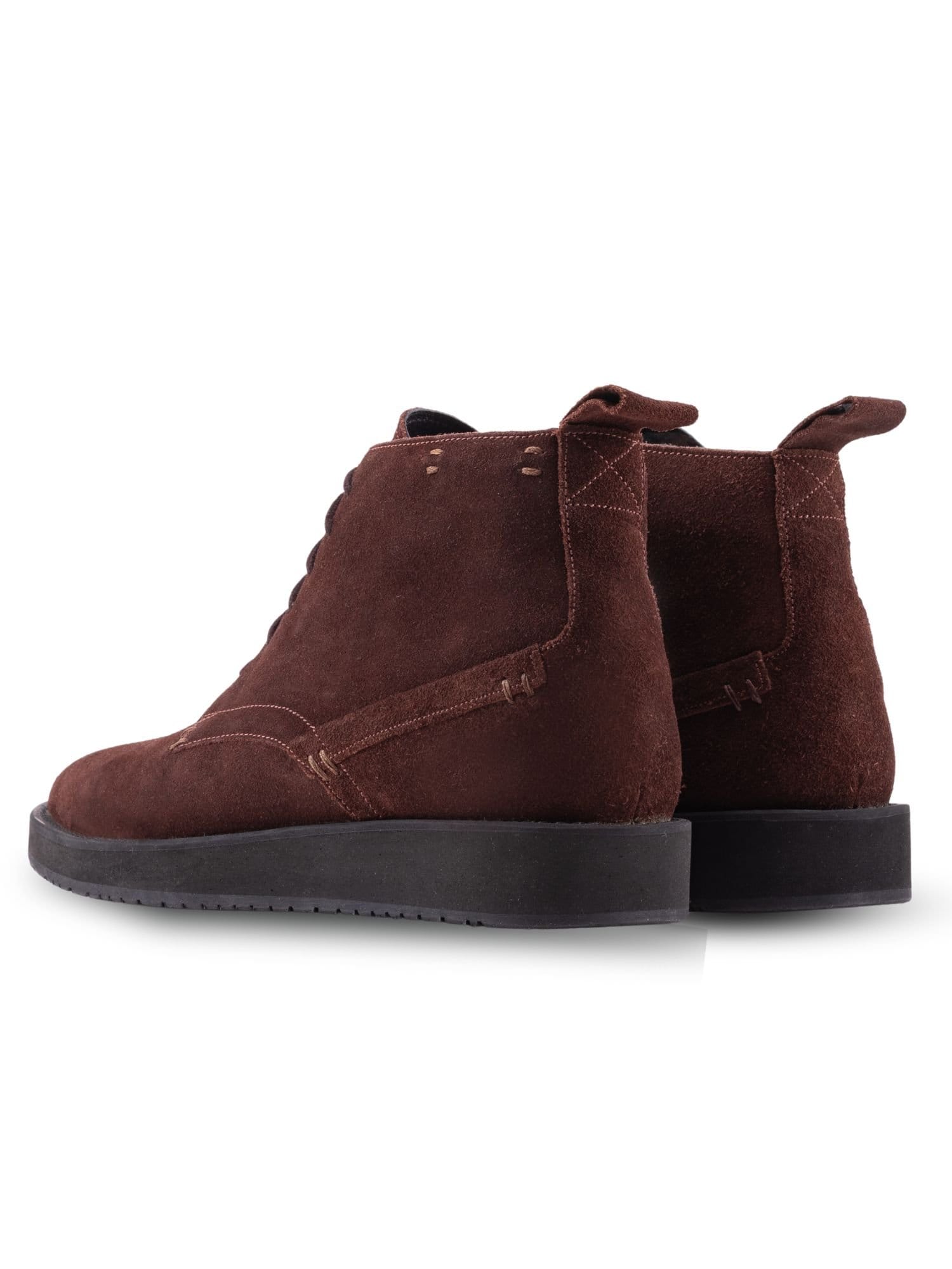 QUIVE London QUIVE London Men's Chukka Handmade Premium Suede Leather Boots in Brown - 4
