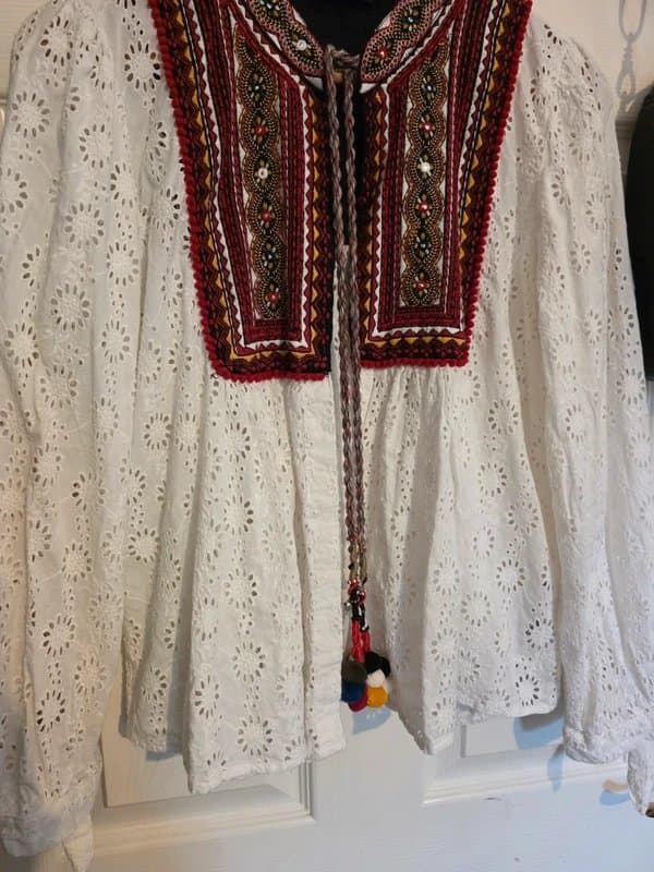 Zara Woman Zara Embroidered Jacket Cover Up