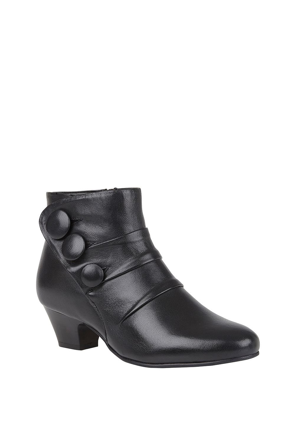 Lotus Lotus Women's 'Prancer' Leather Ankle Boots in Black - 2