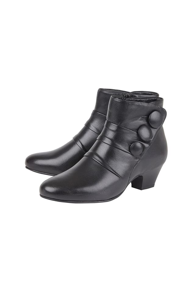 Lotus Lotus Women's 'Prancer' Leather Ankle Boots in Black - 2