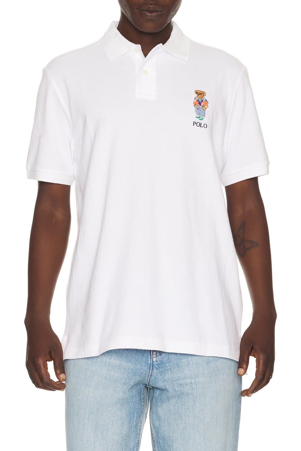 revolve Polo Ralph Lauren White Bear Polo Shirt