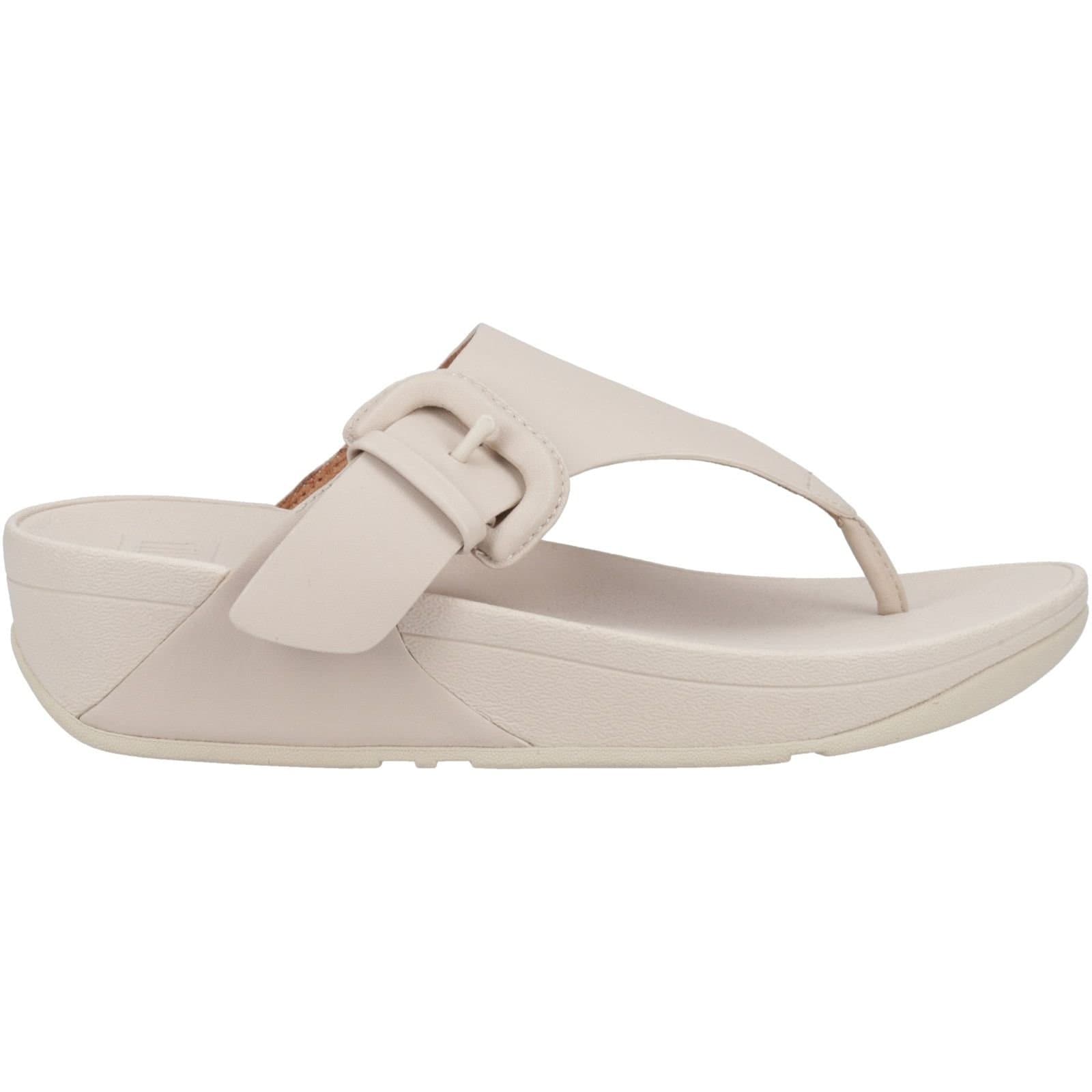 FitFlop FitFlop Women's Lulu Buckle Toe Post Sandals in Beige