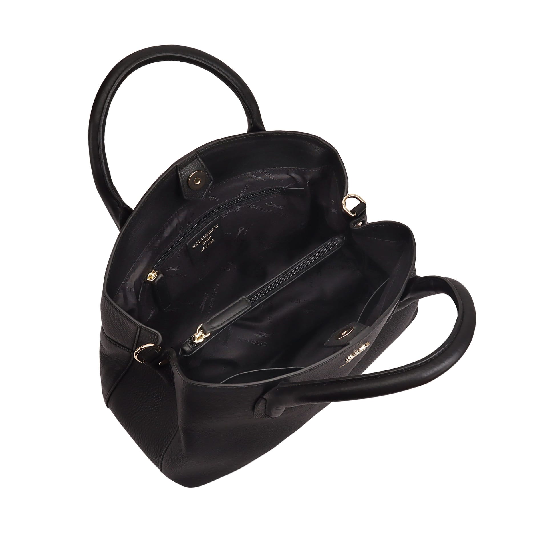 Paul Costelloe Paul Costelloe Women's Lievin Leather Multi Way Bag in Jet Black - 4