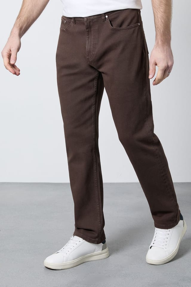 Maine Maine Men's Chocolate Straight Fit Jeans - 2